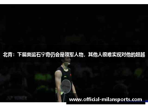北青：下届奥运石宇奇仍会是领军人物，其他人很难实现对他的超越
